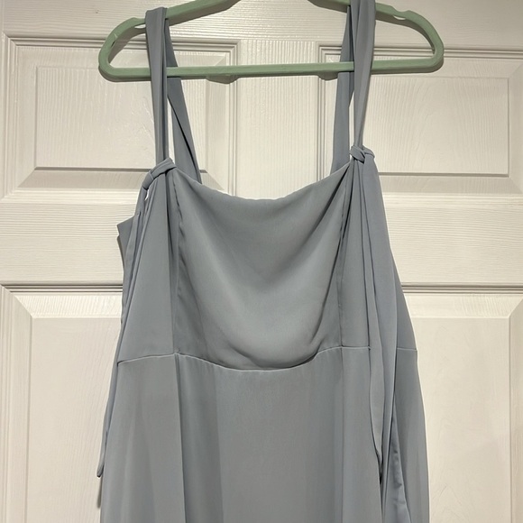 Show me you MuMu Claire midi dress blue gray size XXL NWT - Picture 3 of 11